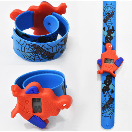 Kids Character Spiderman Watch Digital Scale Strip Watch For Kids- Boys & Girls