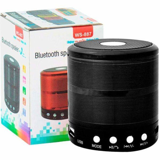 Ws-887 Bluetooth Speaker, Built-in Rechargeable Battery (Connect With All Bluetooth Devices).