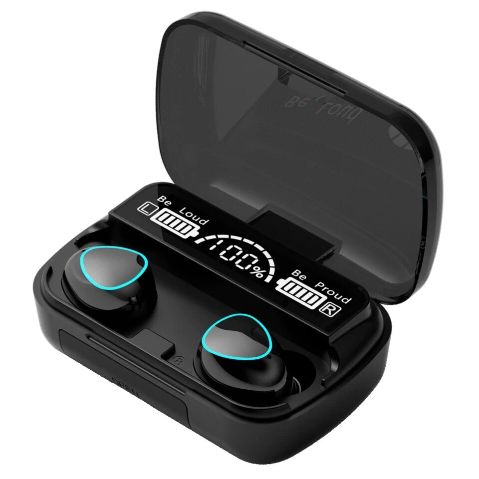 New F2 TWS M10 Earbuds Bluetooth 5.1 Earphones 3500mAh Chargng Box Wireless